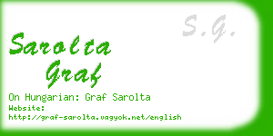 sarolta graf business card